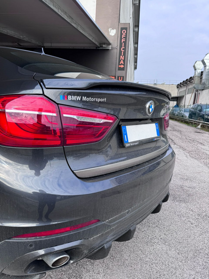 SPOILER POSTERIORE ADATTO PER BMW X6 F16 2014-2019 LOOK M DESIGN GREZZO