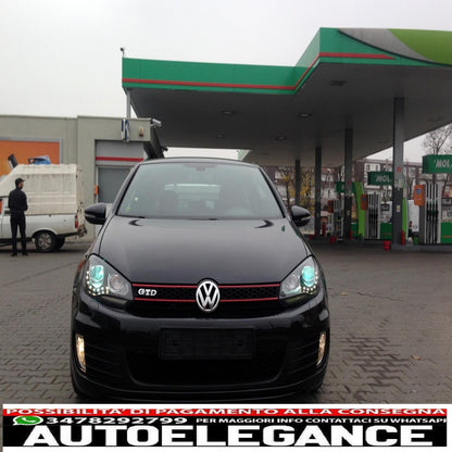 Paraurti anteriore adatto per vw golf vi 6 (2008-2013) look gti