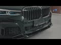 Labbro spoiler paraurti anteriore adatto per BMW Serie 7 G11 G12 LCI M Sport (dal 02.2019 in poi) Piano Black