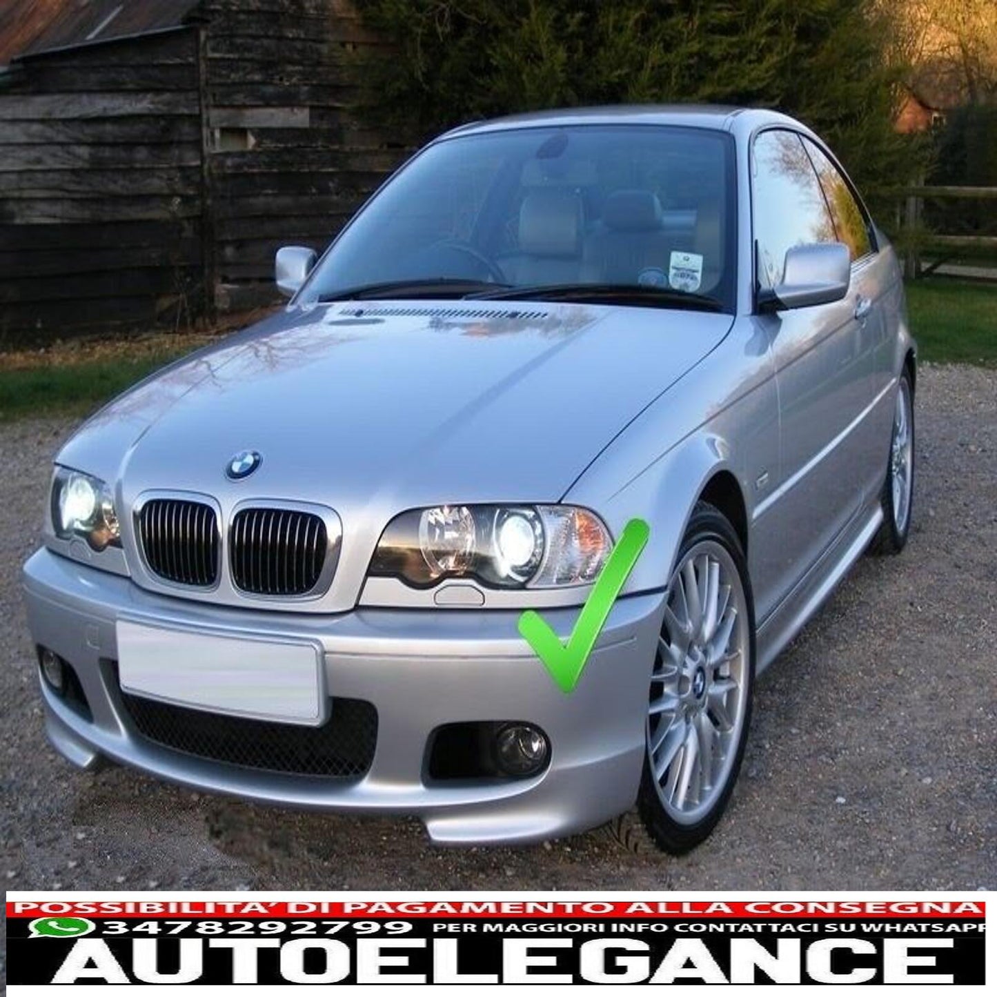 Coprifanetti Portafendinebbia per BMW 3 E46 1998-2005 M3 M-Technik M-Sport Design-mostra il titolo originaleTesto originaleFog Lights Holder Covers for BMW 3 E46 1998-2005 M3 M-Technik M-Sport Design