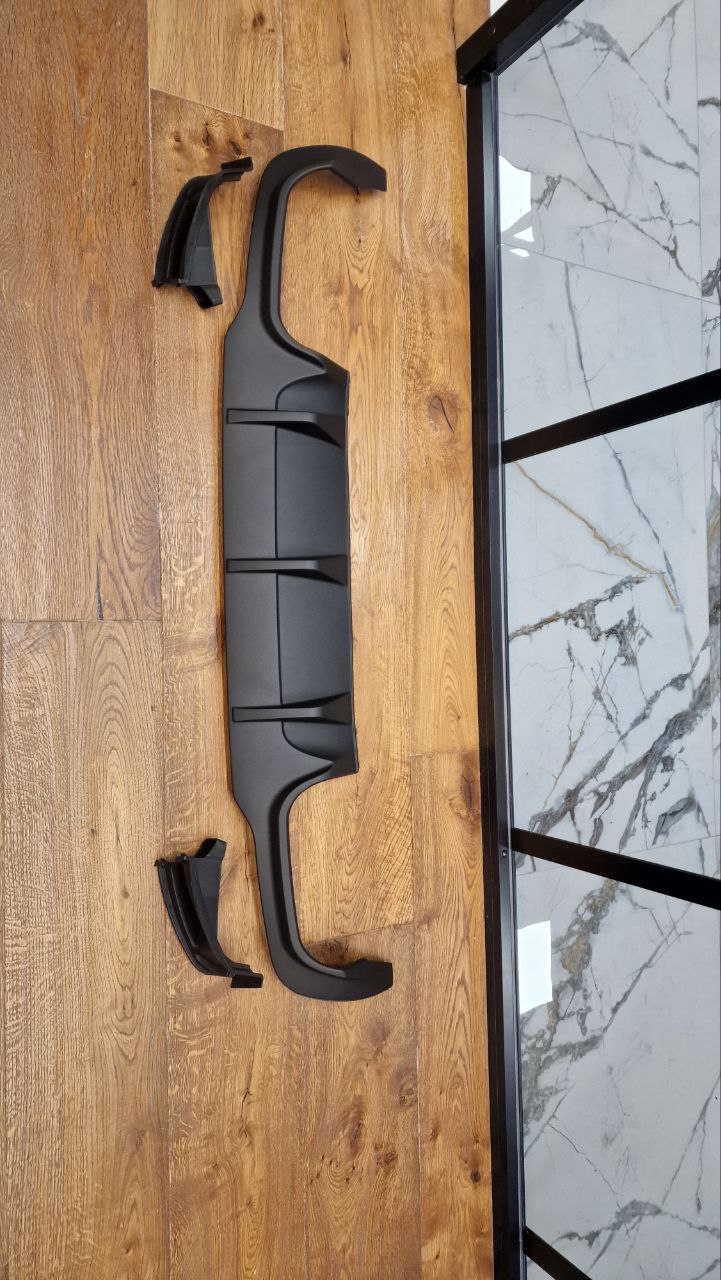 DIFFUSER SUITABLE FOR MERCEDES C CLASS W204 AMG 12-14 BLACK LOOK SPORTY DESIGN 