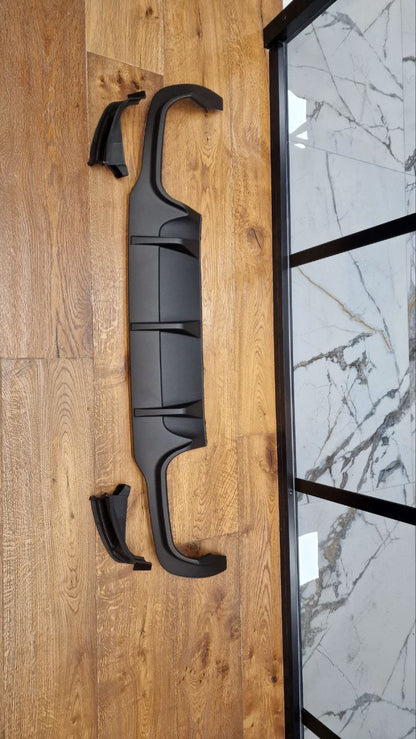 DIFFUSER SUITABLE FOR MERCEDES C CLASS W204 AMG 12-14 BLACK LOOK SPORTY DESIGN 