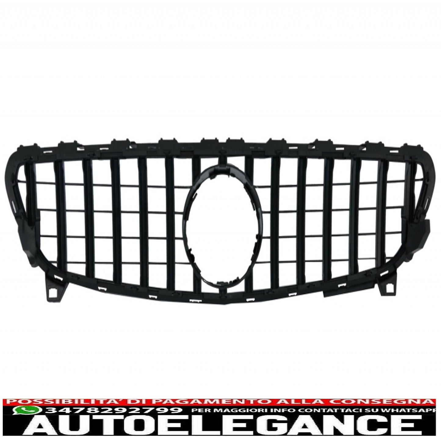 body kit with grille suitable for mercedes a-class w176 (2012-2018) restyling a45 design