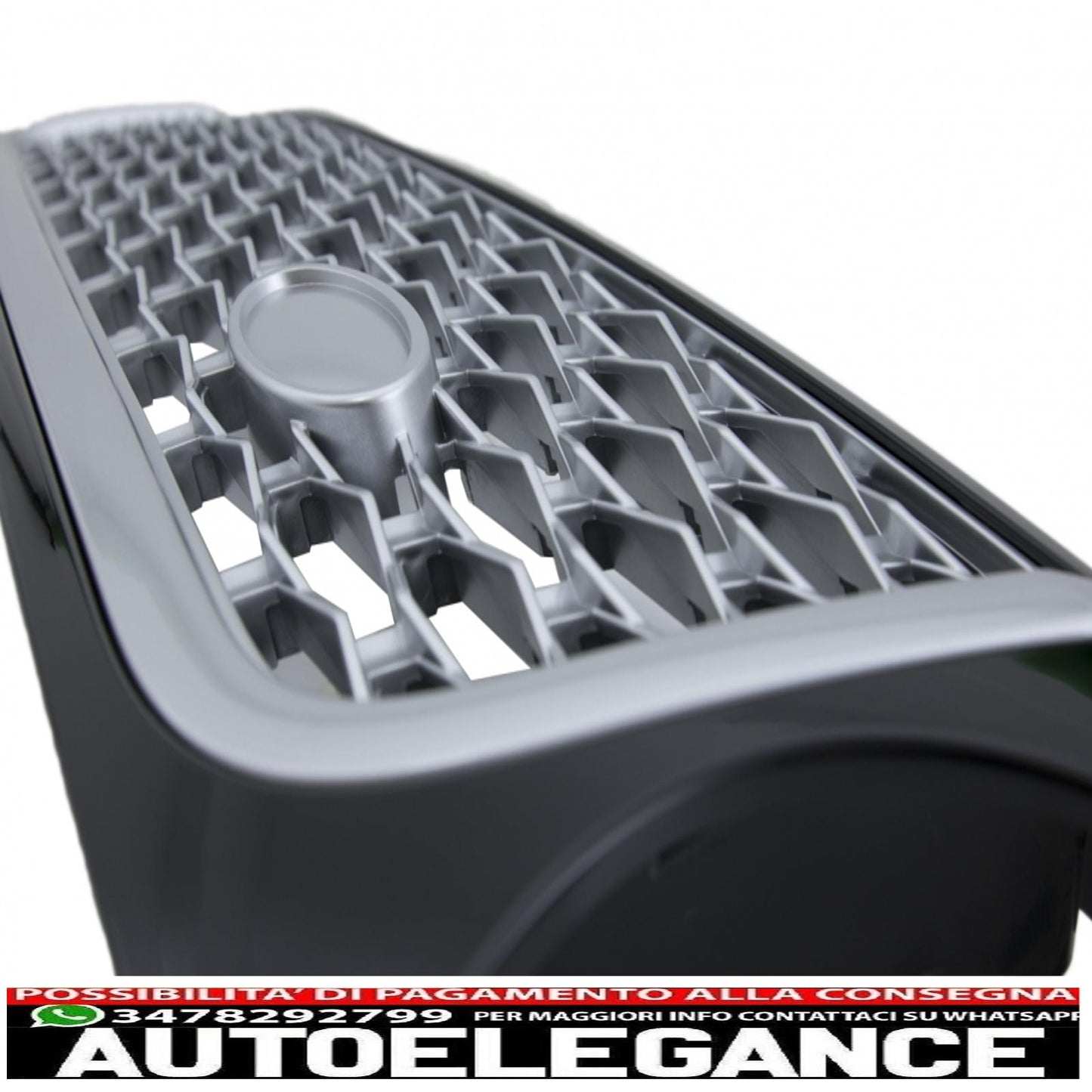 central grille and side air intakes group suitable for land rover sport l320 facelift (2009-2013) autobiography look black silver edition
