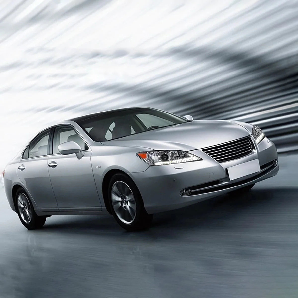 Fari per proiettori per Lexus ES350 2010-2012 (proiettore anabbagliante. Riflettore fascio alto. Edizione con alloggiamento cromato e nero)