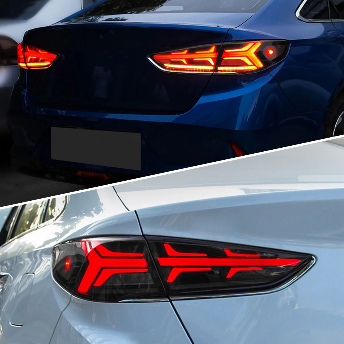 Luci posteriori a LED per Hyundai Sonata 2018 2019 con animazione di avvio DRL indicatore sequenziale
