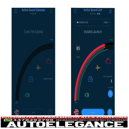 sistema audio attivo adatto per mercedes classe g w463 (1989-2018) g500 g55 g63 g65 e qualsiasi auto con suono del motore can-bus v8
