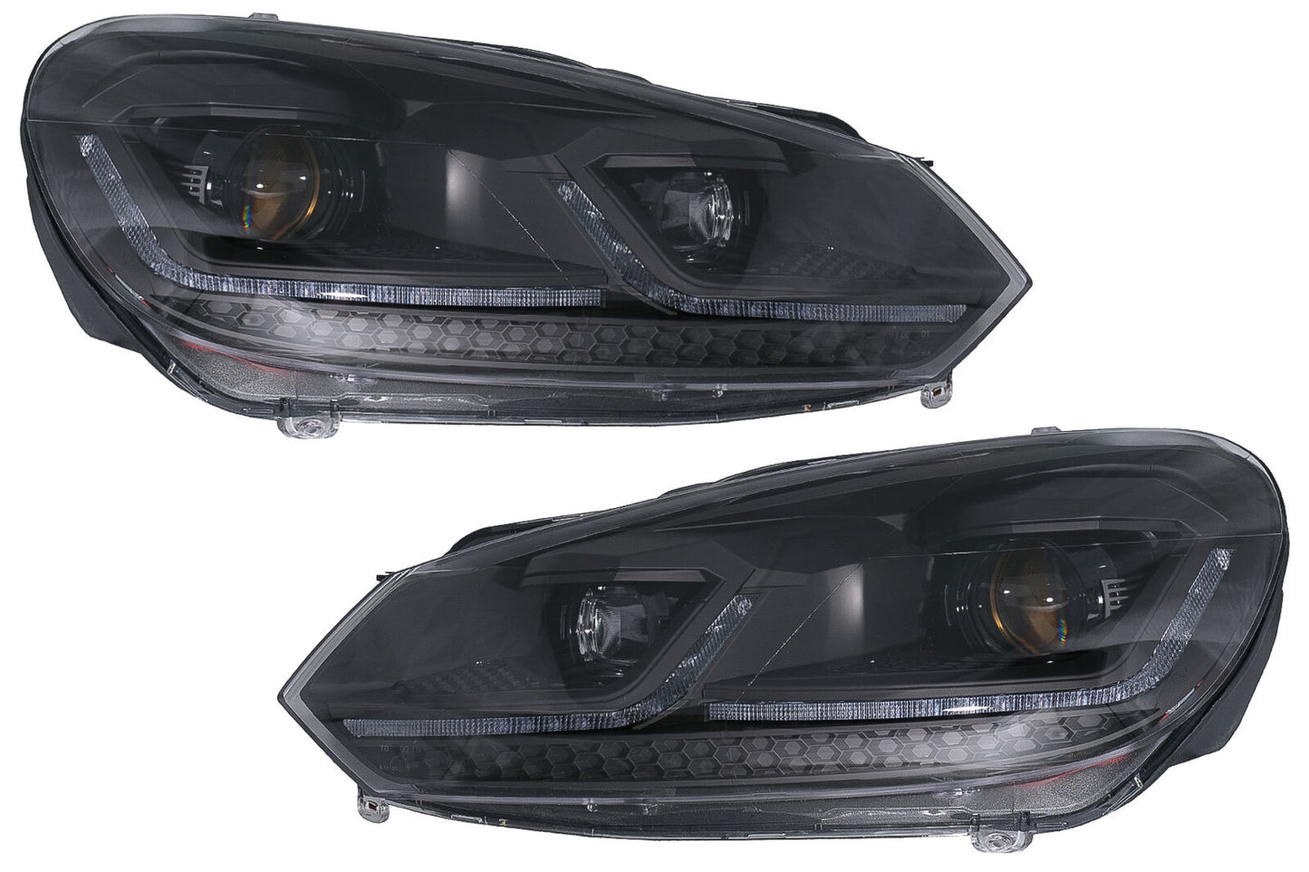 Fari LED per VW Golf 6 VI 08-13 Facelift G7.5 Look Dinamico-mostra il titolo originaleTesto originaleFari LED per VW Golf 6 VI 08-13 Facelift G7.5 Look Dynamic