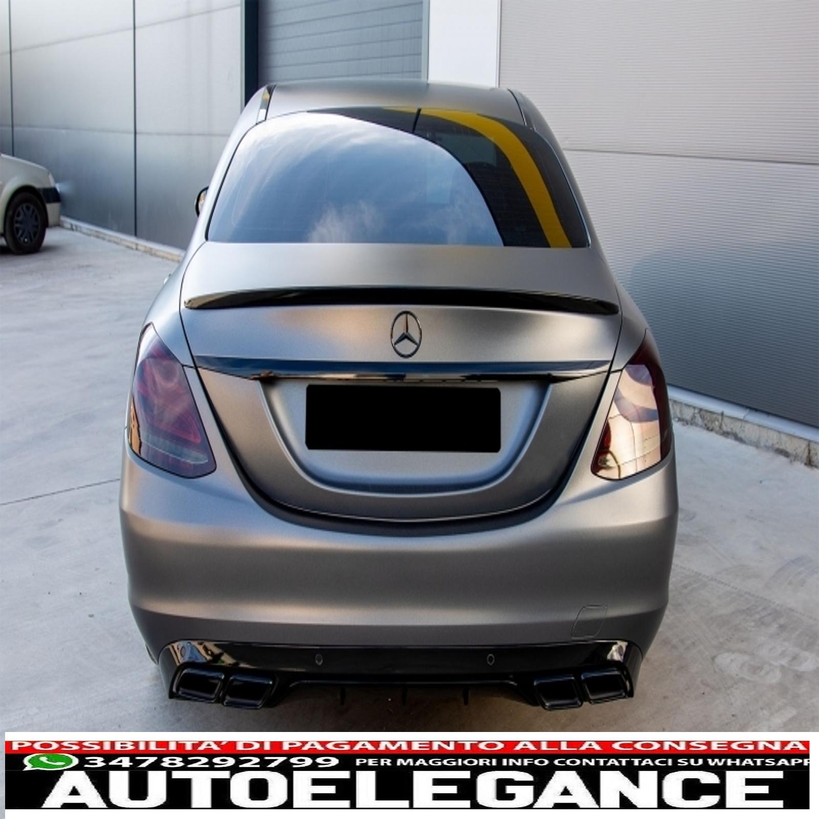 alettone spoiler per bagagliaio adatto per mercedes classe c w205 (2014-2020) AUTOELEGANCERICAMBI