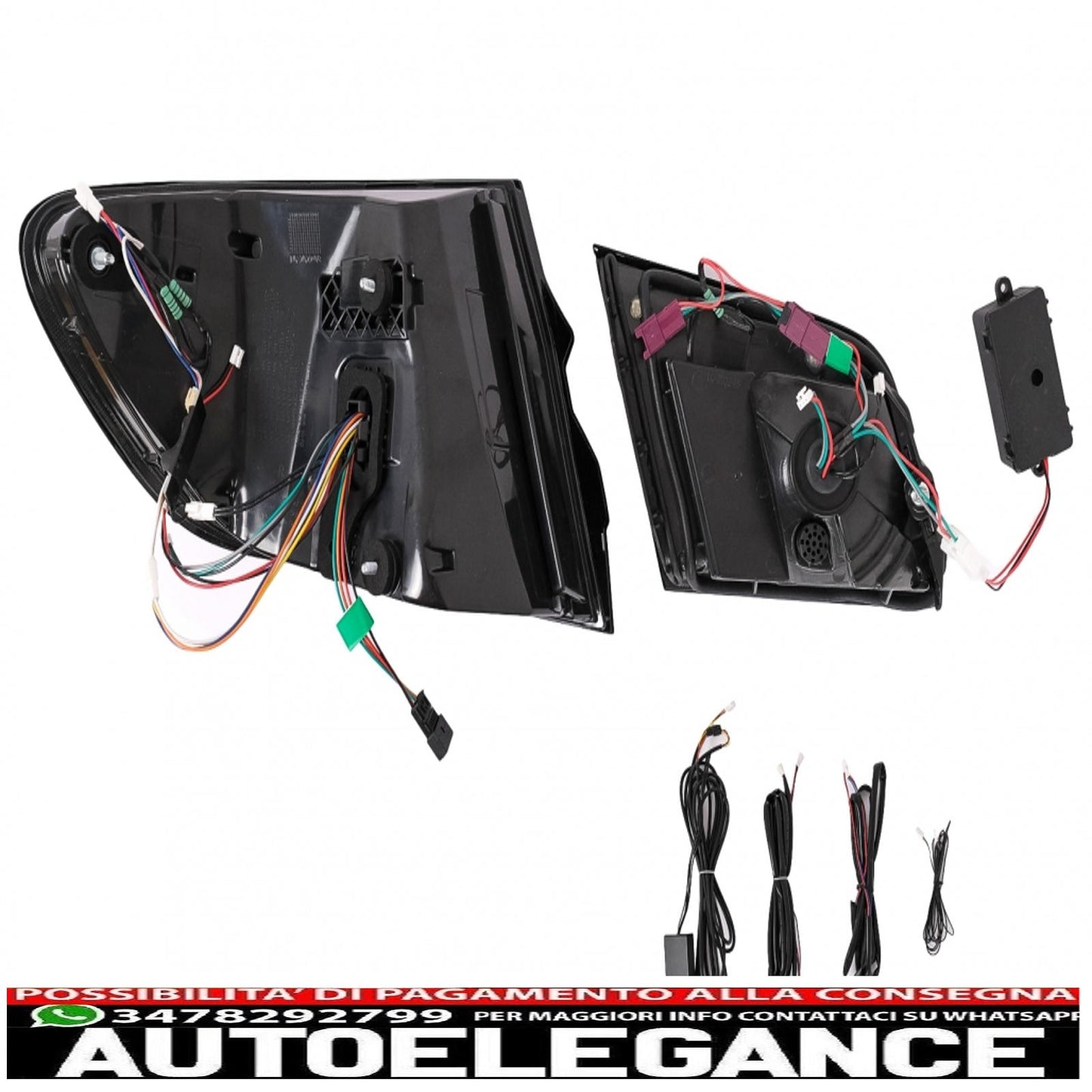 LED taillights suitable for BMW 5 Series F10 (2011-2017) with dynamic sequential cornering lights updated to LCI G30 design