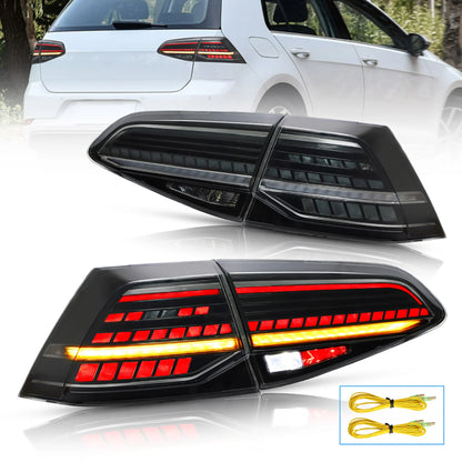 Fanali posteriori a LED per Volkswagen Golf 7 MK7 MK7.5 2013-2019 (non adatti per Golf GTI 7.5 | Golf R | Wagon | Modelli alogeni)