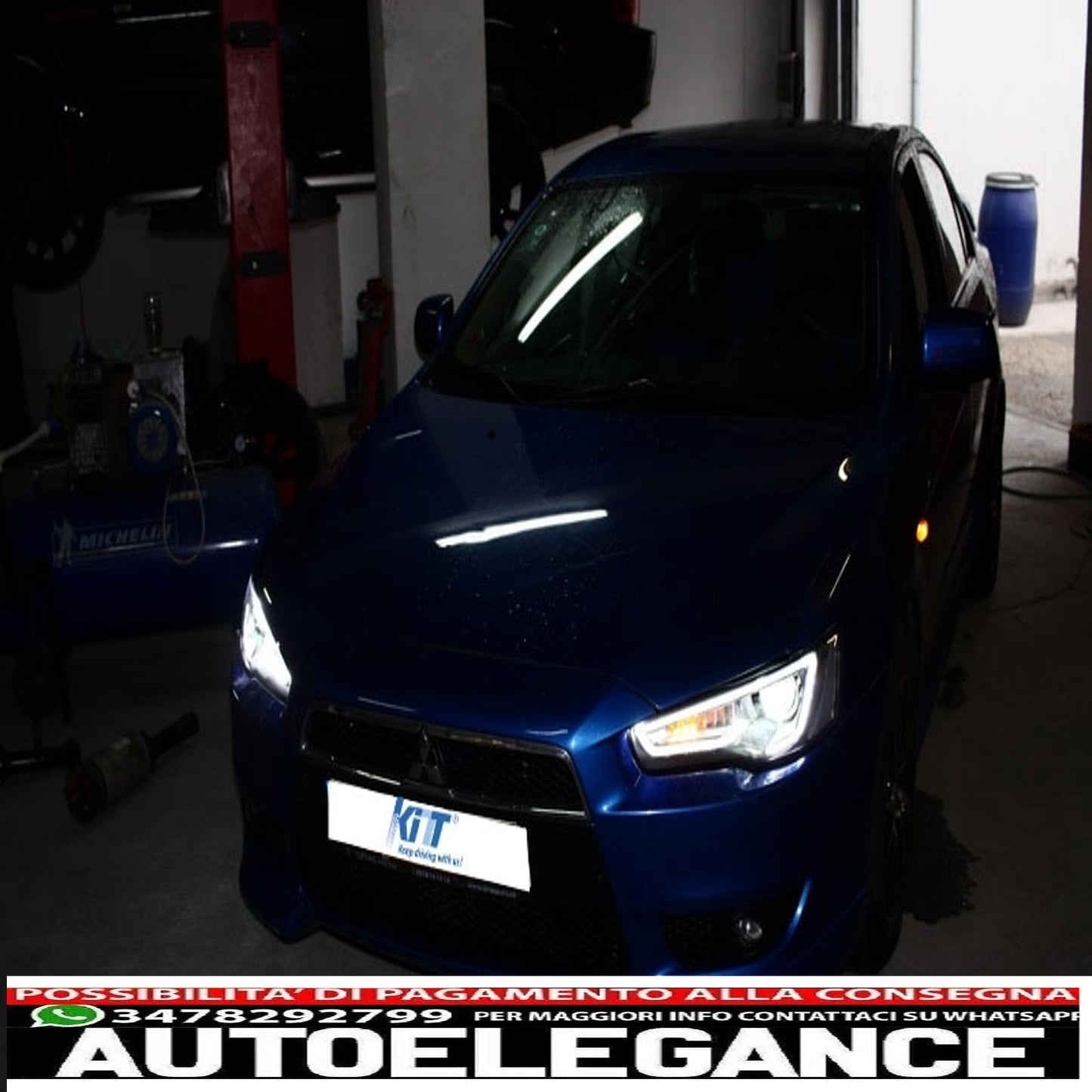 led drl headlights suitable for mitsubishi lancer (2007-2017) double projector dynamic sequential signal 