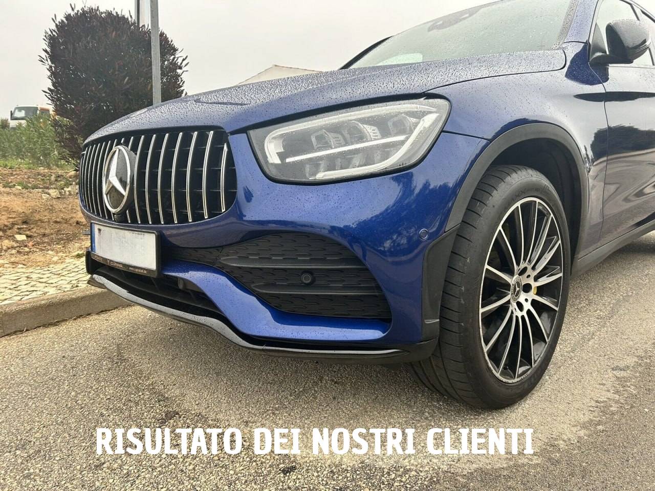 GRIGLIA ADATTA PER MERCEDES GLC X253 C253 LIFT AMG 2019-2022 LOOK GT CROMATA