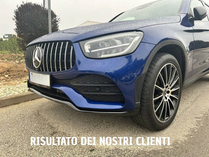 GRIGLIA ADATTA PER MERCEDES GLC X253 C253 LIFT AMG 2019-2022 LOOK GT CROMATA