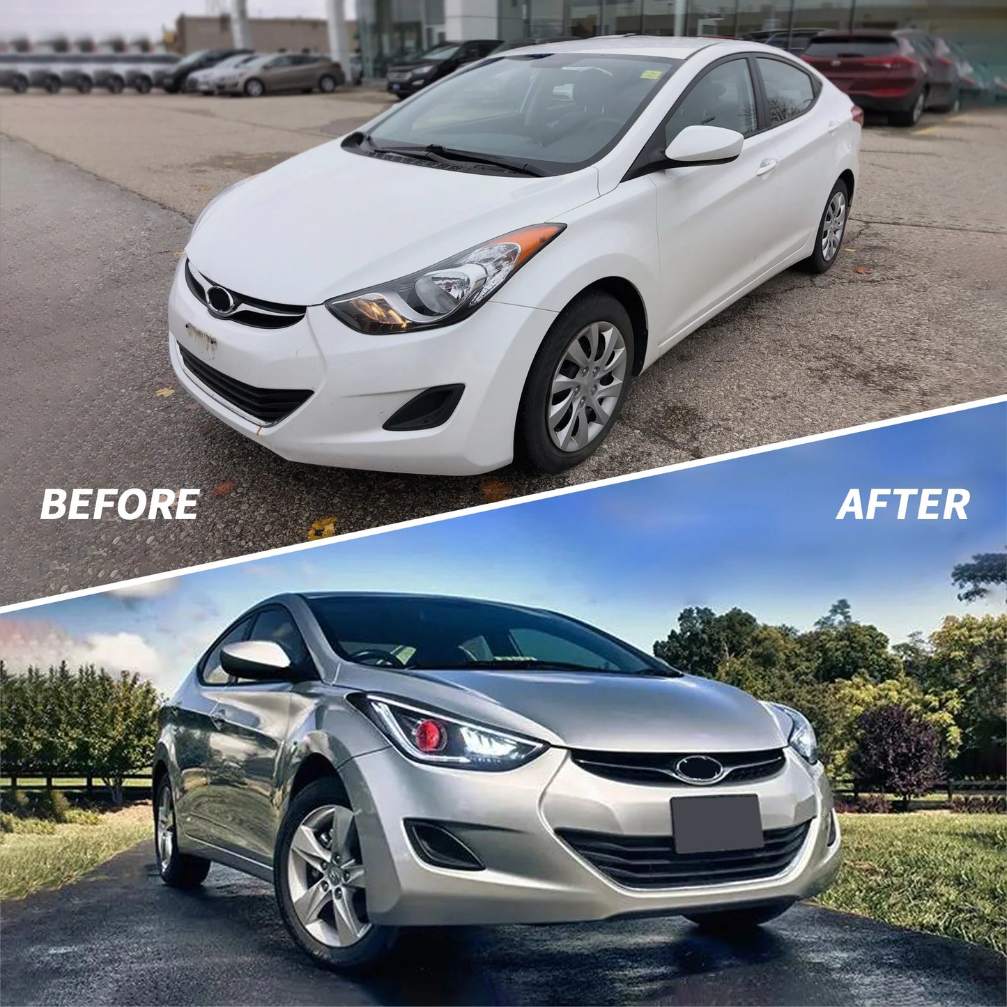 Fari del proiettore per Hyundai Elantra (Avante MD) 2011-2015