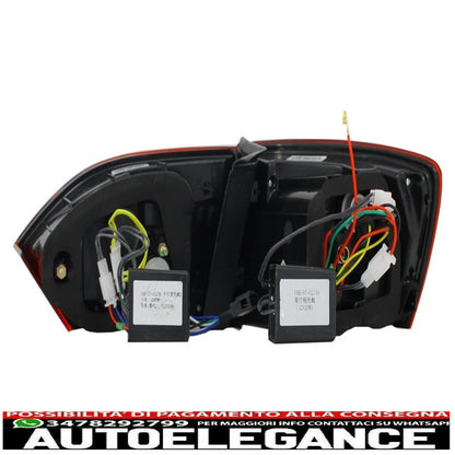 led rear lights suitable for vw jetta mk6 vi (2012-2014) dynamic and smooth turn signals red smoke