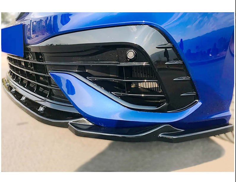 SPLITTER ADATTO PER VW GOLF 8 R LOOK NERO LUCIDO V1 DESIGN SPORTIVO