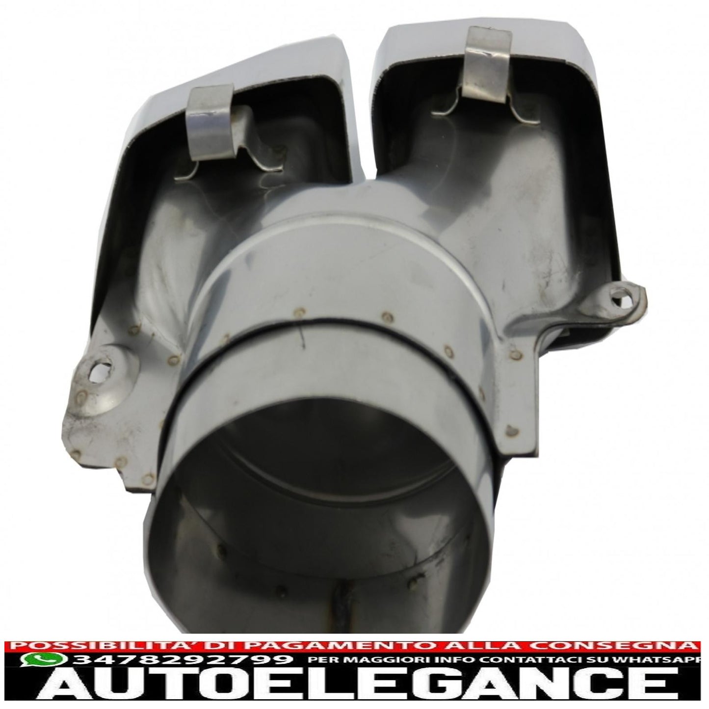 Exhaust tips suitable for mercedes m-class w166 (2012-2015) cls-class w218 facelift cls63 chrome edition 