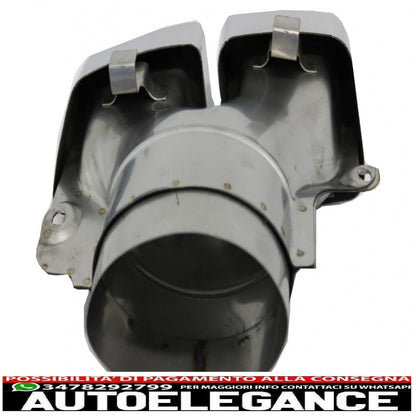 Exhaust tips suitable for mercedes m-class w166 (2012-2015) cls-class w218 facelift cls63 chrome edition 
