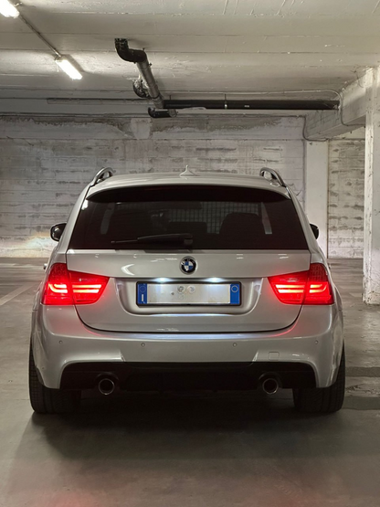 DIFFUSEUR ADAPTÉ POUR BMW SÉRIE 3 E90 E91 2005-2012 MSPORT 1+1 LOOK NOIR MAT