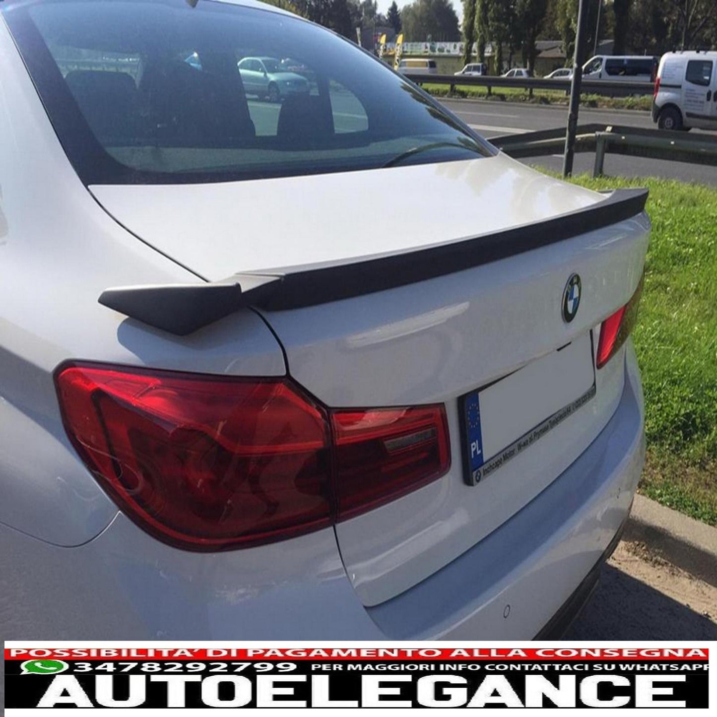 Trunk spoiler suitable for BMW 5 Series G30 (2017 onwards) H design 