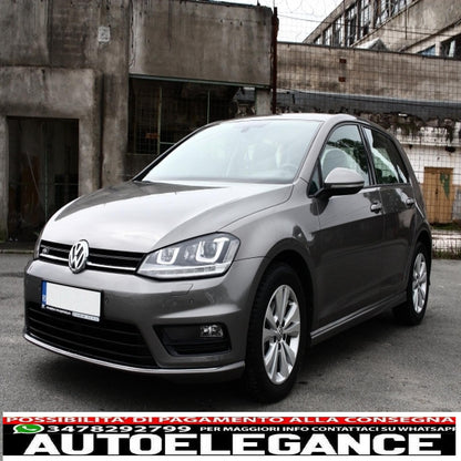 griglie laterali paraurti anteriore adatto per vw golf vii 7 (2013-2017) r-line design pianoforte nero