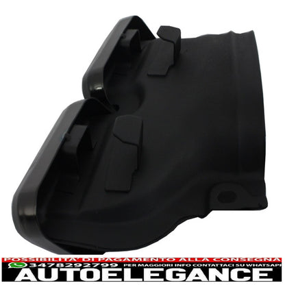 diffusore paraurti posteriore adatto per mercedes classe c w205 s205 (2014-2020) design c63 con terminali di scarico neri solo per pacchetto sportivo