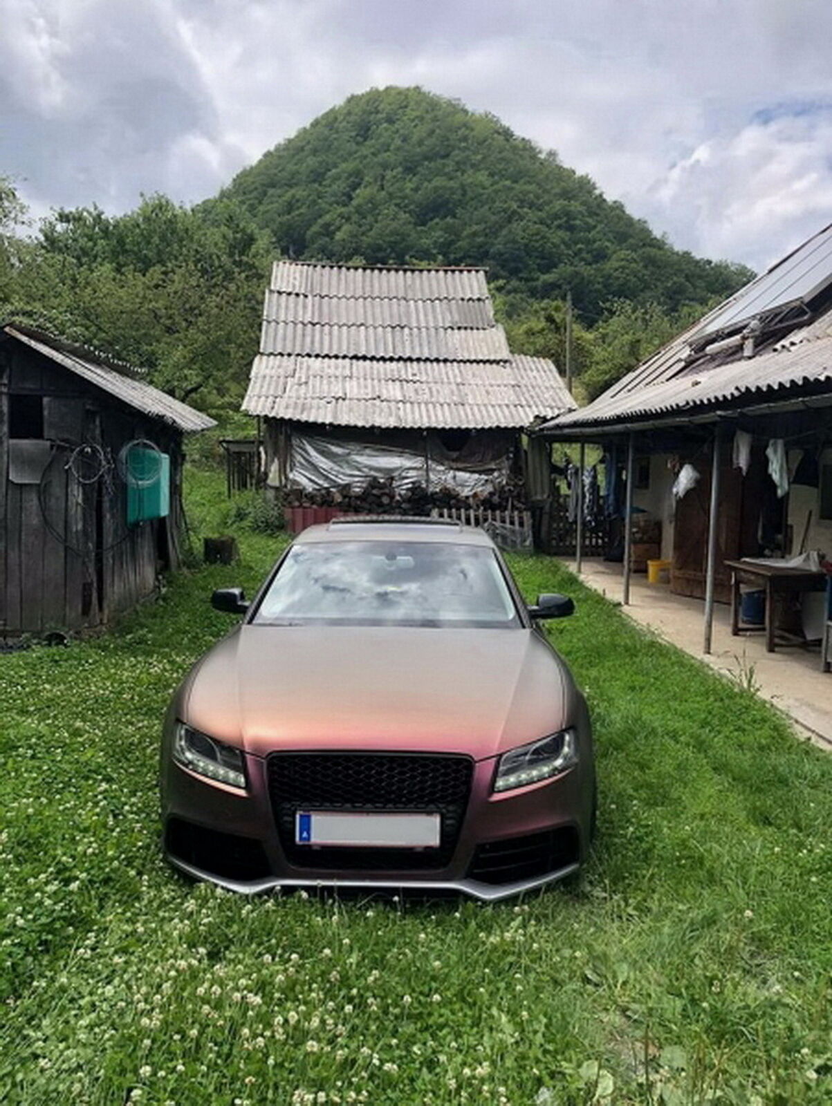 Bumper for Audi A5 8T Pre Facelift 07-11 RS5 Look Honeycomb - show original titleOriginal textStoßstange für Audi A5 8T Pre Facelift 07-11 RS5 Look Honeycomb Gitter