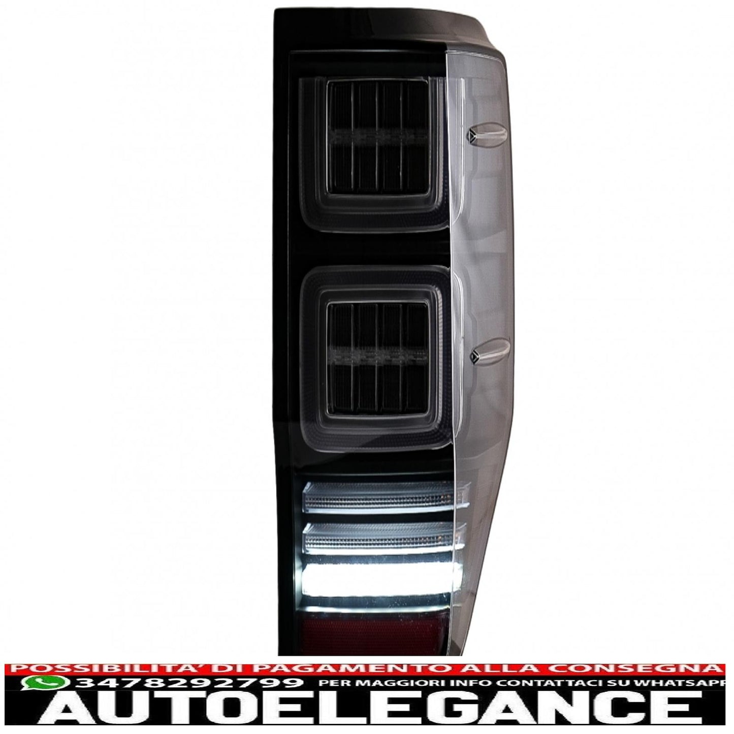 LED rear lights suitable for Ford Ranger (2012-2018) with dynamic sequential smoked indicators
