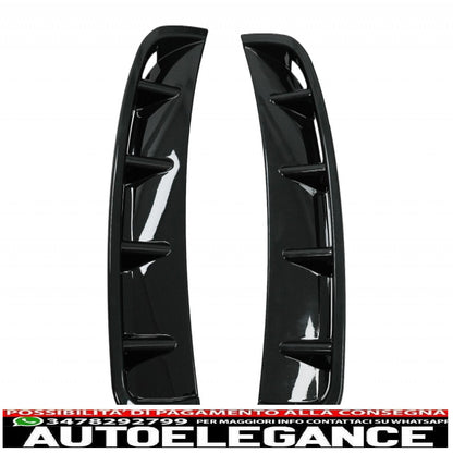 rear diffuser with front side air intakes and side fins suitable for mercedes a-class v177 sedan (2018-up) chrome exhaust