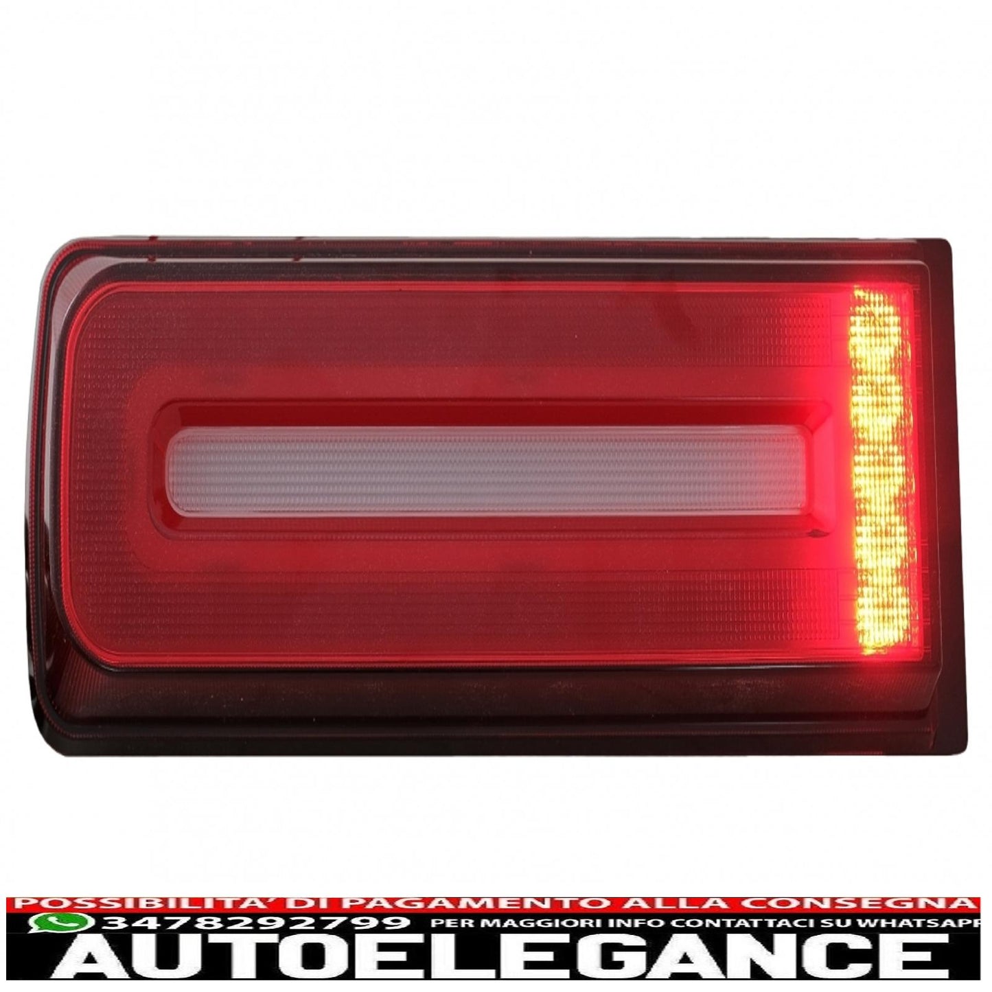 led rear lights light bar suitable for mercedes g class w463 (2008-2017) restyling 2018 dynamic design sequential cornering lights smoke red