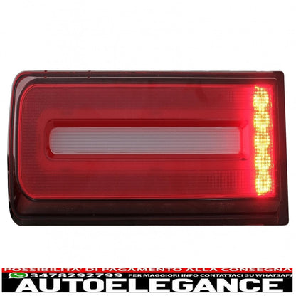 led rear lights light bar suitable for mercedes g class w463 (2008-2017) restyling 2018 dynamic design sequential cornering lights smoke red
