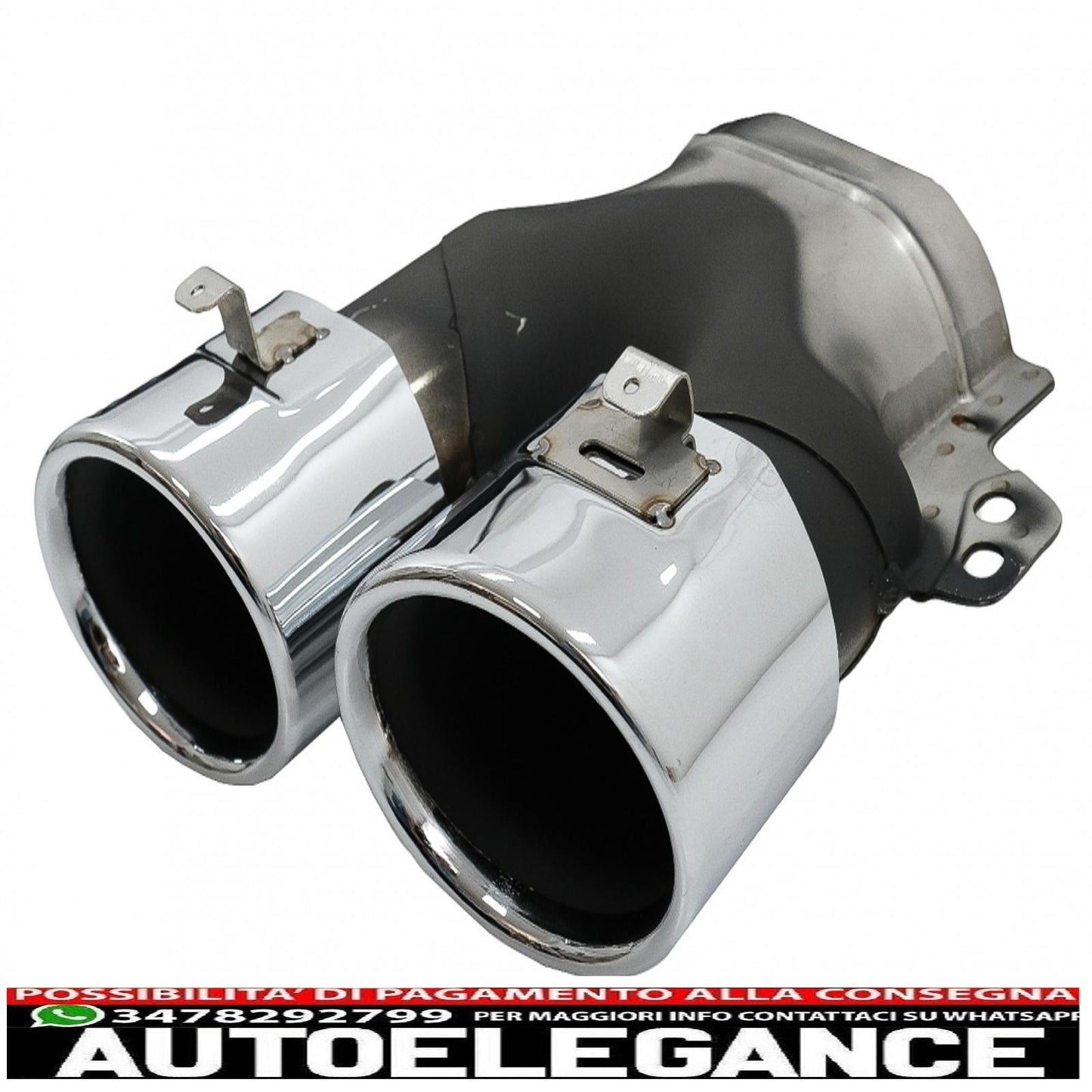 Diffusore del paraurti posteriore con terminali di scarico adatti per mercedes classe c w205 s205 sport line (2014-2020) design c43