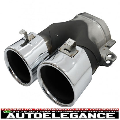 Diffusore del paraurti posteriore con terminali di scarico adatti per mercedes classe c w205 s205 sport line (2014-2020) design c43