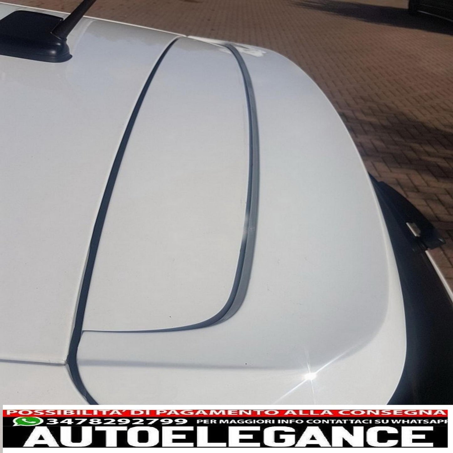Roof spoiler suitable for vw polo 6r mk6 (2009-2018) gti design 