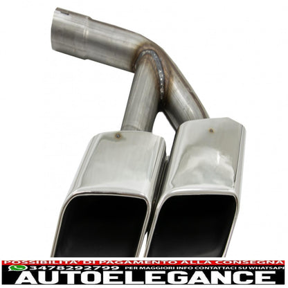Terminali di scarico terminali di scarico adatti per audi q7 4m (2015-2019) sq7 design solo cromati 3.0 benzina benzina