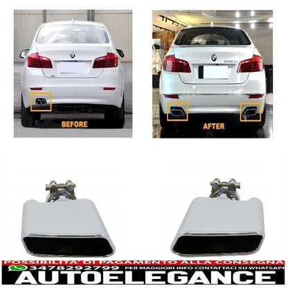 suggerimenti per il silenziatore di scarico per bmw berlina 5er touring f10 f11 f18 550i v8 lci quadrato
