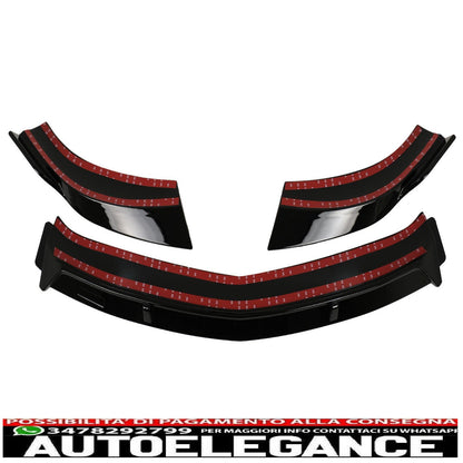 Labbro spoiler anteriore per Mercedes CLA45 C117 X117 13-16 nero lucido-mostra il titolo originaleTesto originaleFrontspoilerlippe für Mercedes CLA45 C117 X117 13-16 Glänzend Schwarz