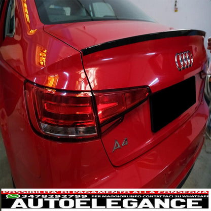 trunk spoiler suitable for audi a4 b9 sedan (2016-up) piano black