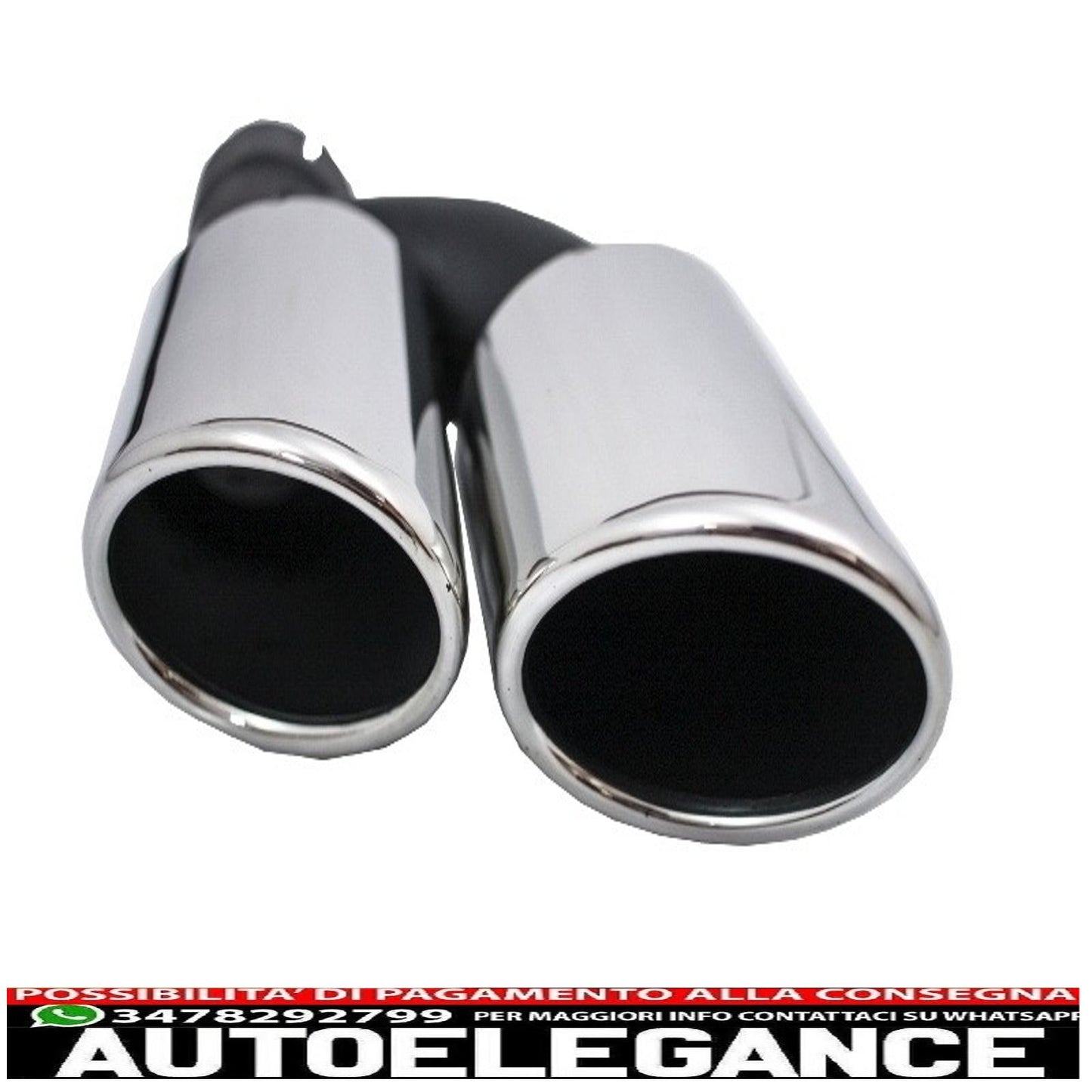 Diffusore mantovana per paraurti posteriore con terminali di scarico adatto per audi a6 4g facelift (2015-2018) berlina limousine s6 design