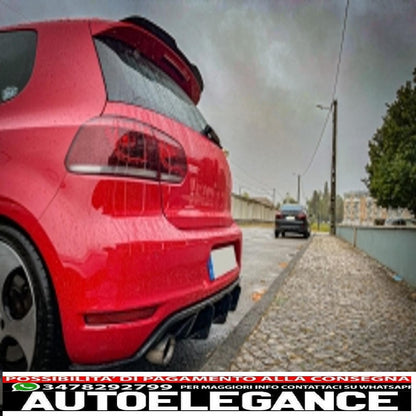 Additional roof spoiler on the wing suitable for vw golf 6 gti/r mk6 hatchback (2008-2012)
