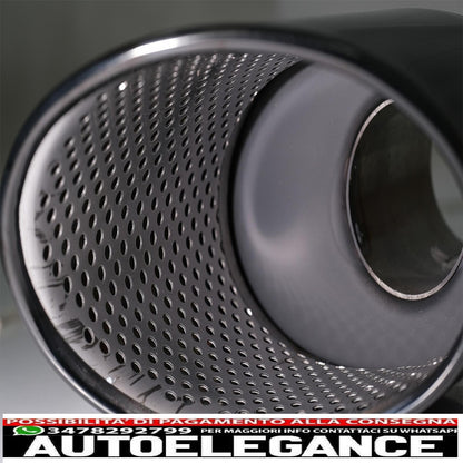 COPPIA Terminali di scarico adatti per audi look rs nero