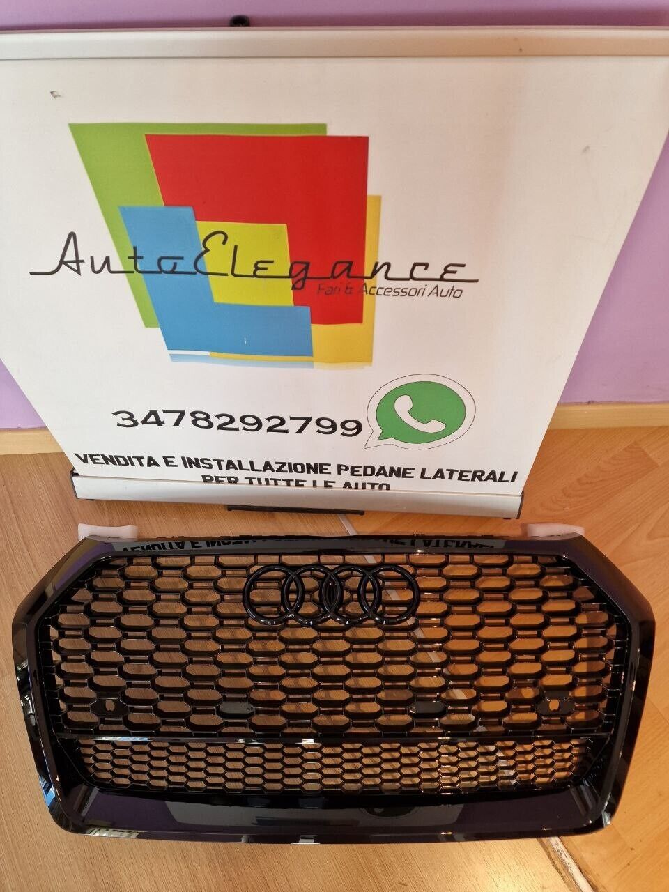 GRIGLIA ADATTA PER AUDI Q5 FY 2017-2020 LOOK RSQ5 NERA