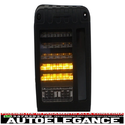 fanali posteriori full led adatti per jeep wrangler rubicon jk (2007-2017)