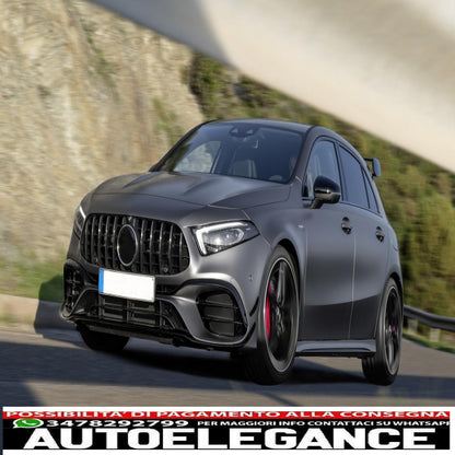 Front bumper suitable for mercedes A-class w177 hatchback / v177 sedan (2018-up) design a45