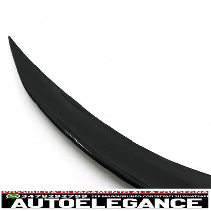 Boot Spoiler Suitable For Mercedes E Class C238 Coupe (2016-up) Piano Black 