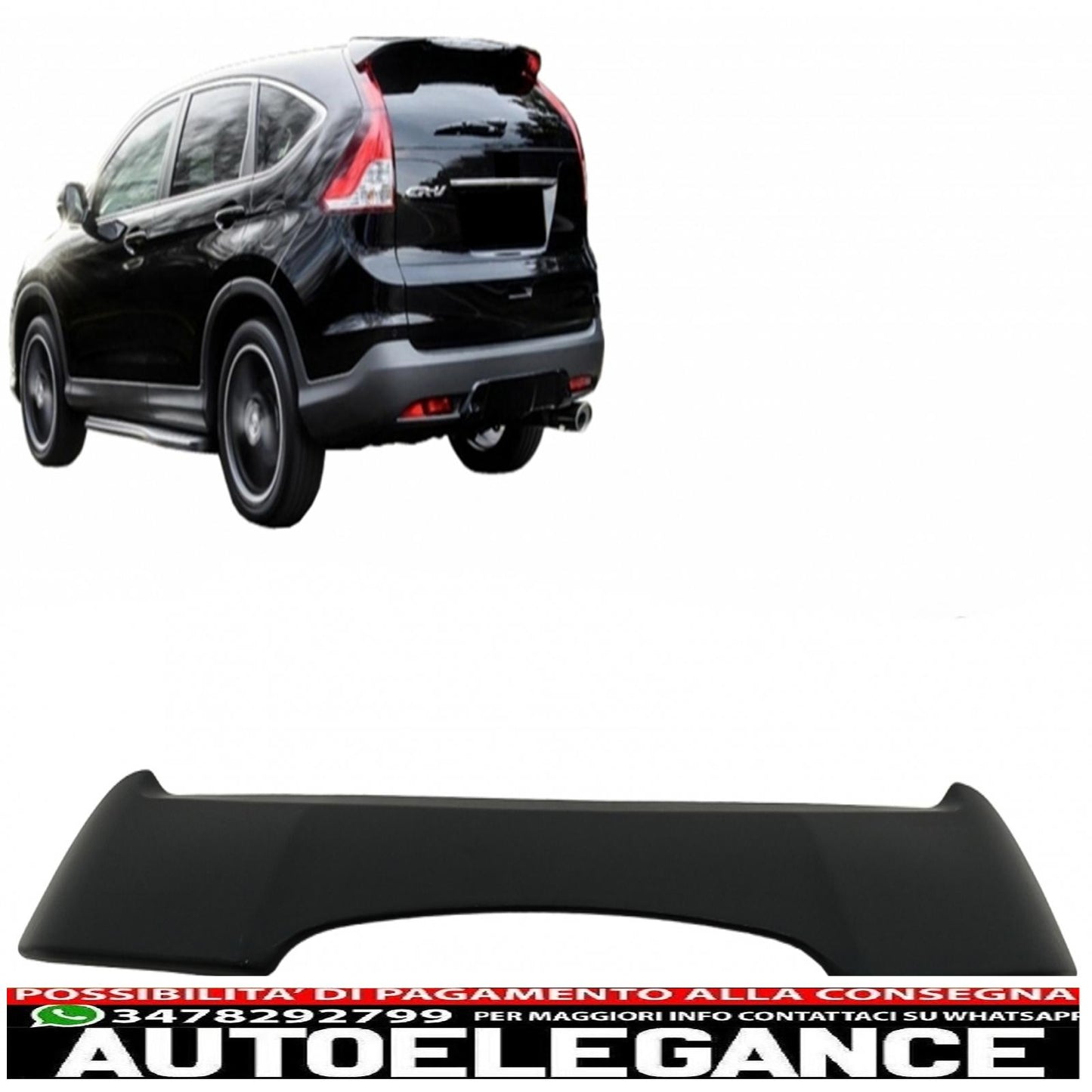 Ala spoiler sul tetto adatta per Honda Crv (2012-2016) iv generazione design OEM AUTOELEGANCERICAMBI
