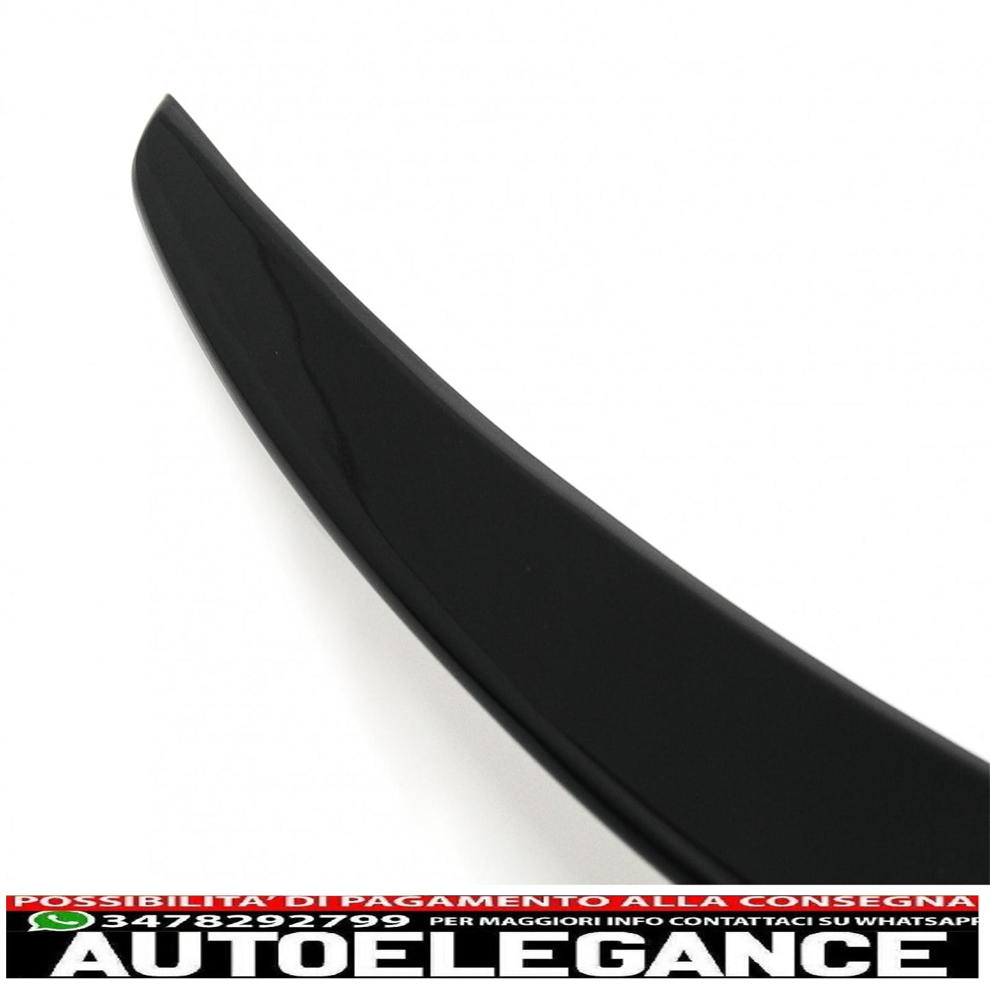 trunk spoiler with side decals vinyl sticker suitable for mercedes c class coupe c205 (2014-2019) piano black