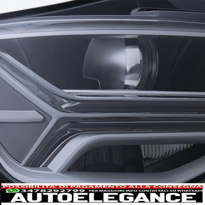 griglia anteriore con fari full led luci di svolta dinamiche sequenziali adatte per audi a6 c7 4g facelift (2015-2018) design a matrice rs6