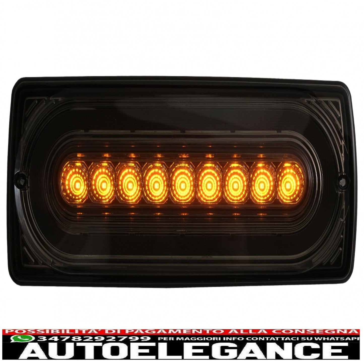 fanali posteriori full led adatti per mercedes classe g w463 (1989-2017) con indicatori di direzione sequenziali dinamici fumo